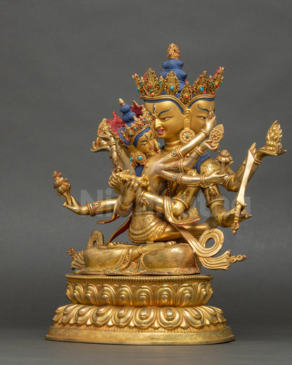 Handcrafted Guhyasamaja Statue – Tantric Deity of Wisdom and Compassion