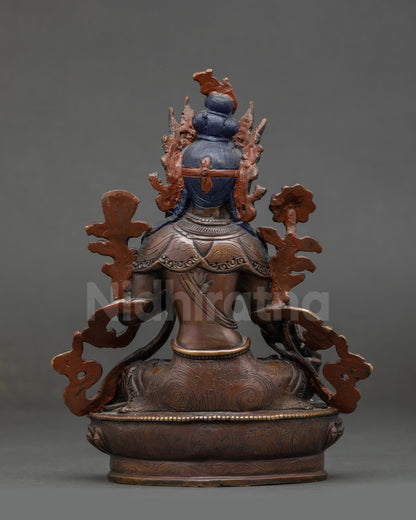 Peaceful Mother Buddha Sculpture of White Tara
