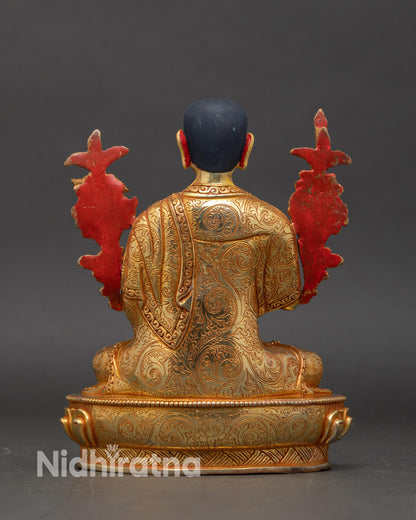 Lama Tsongkhapa Statue Set | Himalayan Sacred Artwork