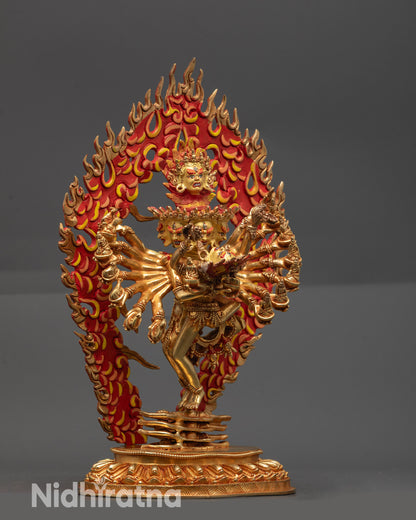 Hevajra Statue with Yab Yum Statue | Handcrafted Tantric Buddhist Idol