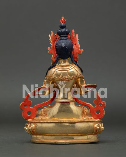 Vajradhara Statue | 24K Gold Fire Gilded Artwork