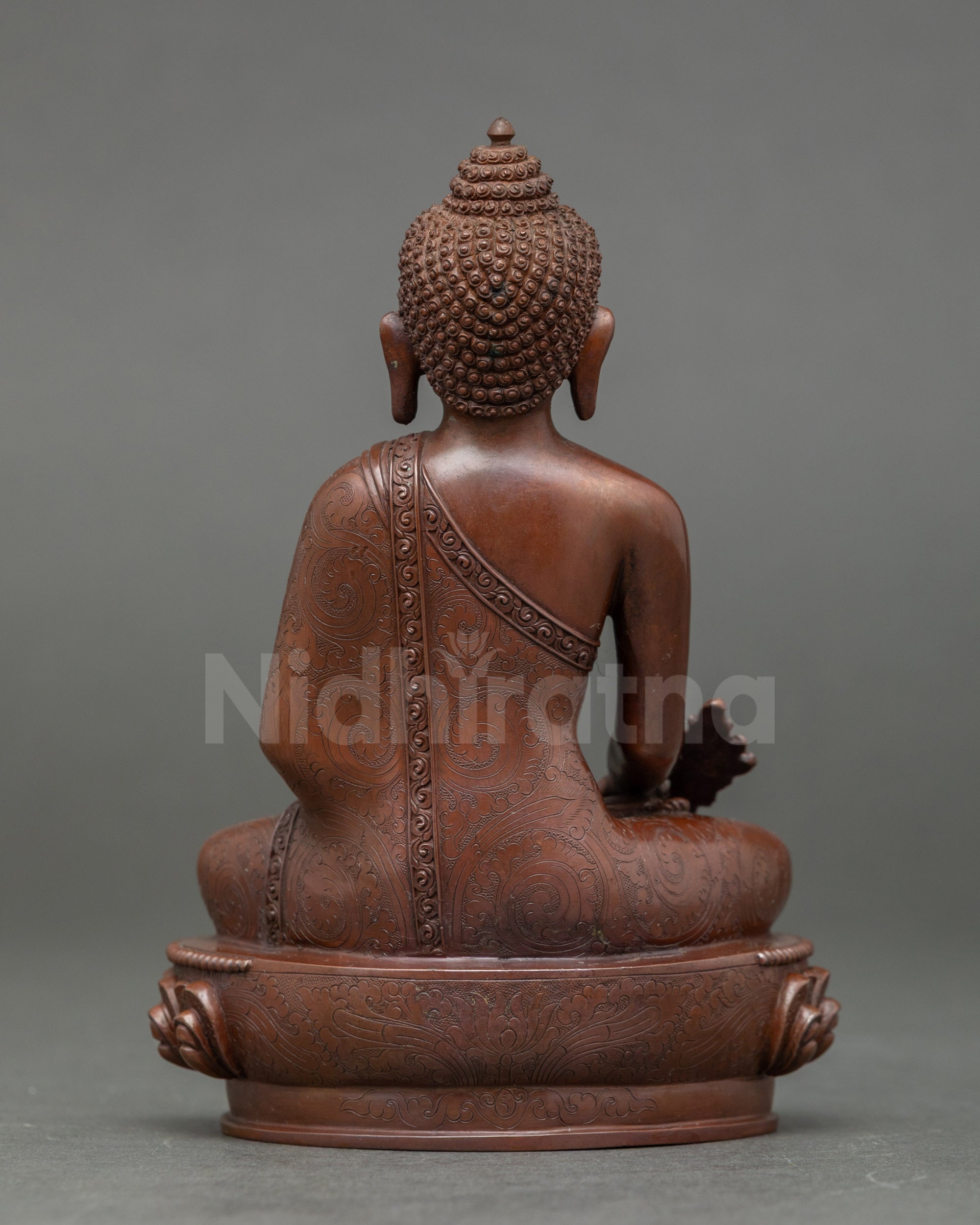 Full Oxidized Three Buddha Statue Set  for Sacred Spiritual Decor