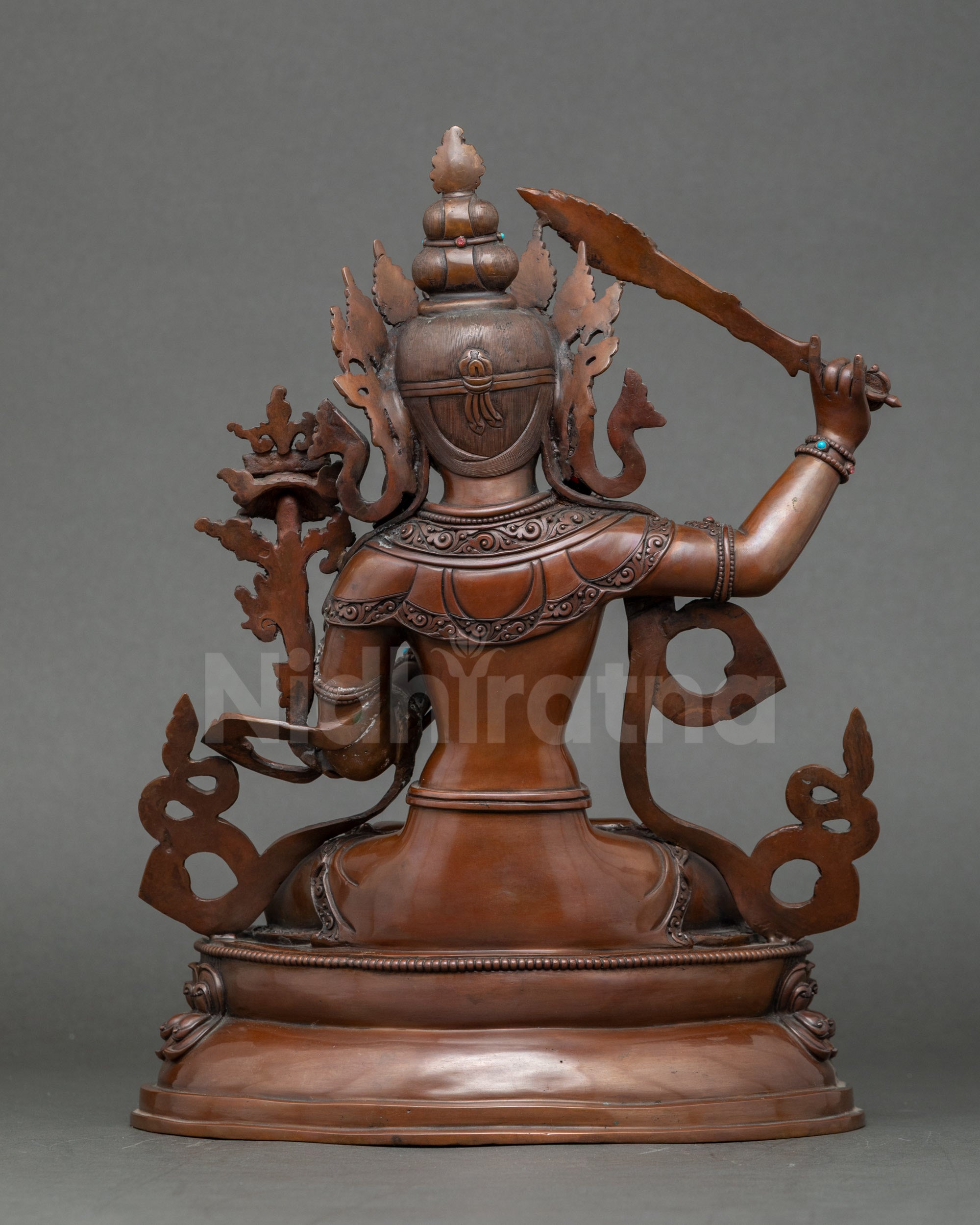 Bodhisattva Manjushri | Authentic Nepalese Oxidized Sculpture