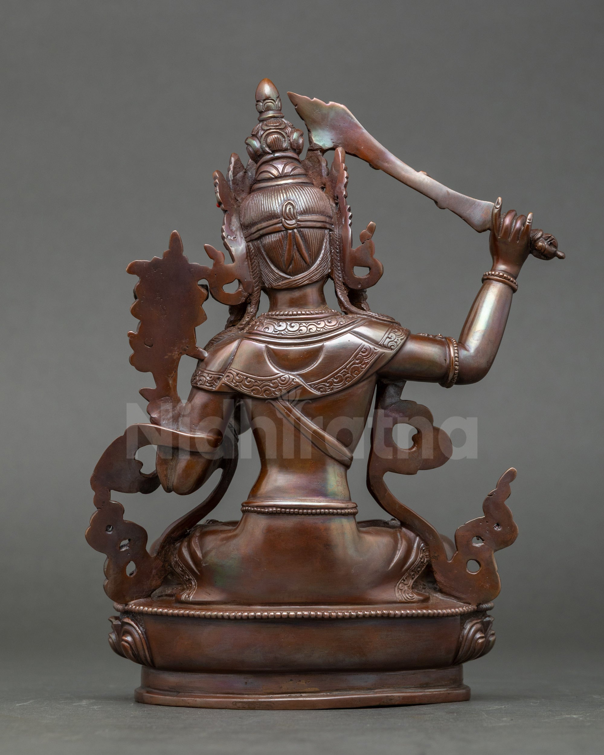 Handmade Nepalese Manjushri Statue – Symbol of Insight and Learning