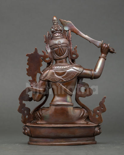Handmade Nepalese Manjushri Statue – Symbol of Insight and Learning