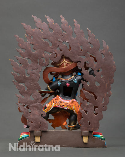 Black Manjushree Statue | Artisan-Crafted Buddhist Deity