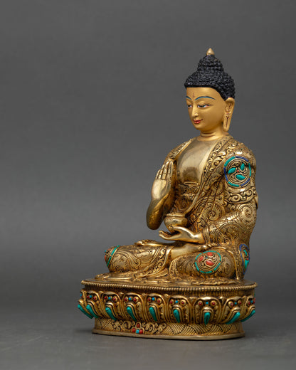 Five Dhyani Buddha Sculpture – Representation of Enlightened Wisdom