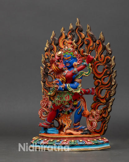 Tibetan Chakrasamvara Statue | Meditation & Altar Sacred Sculpture