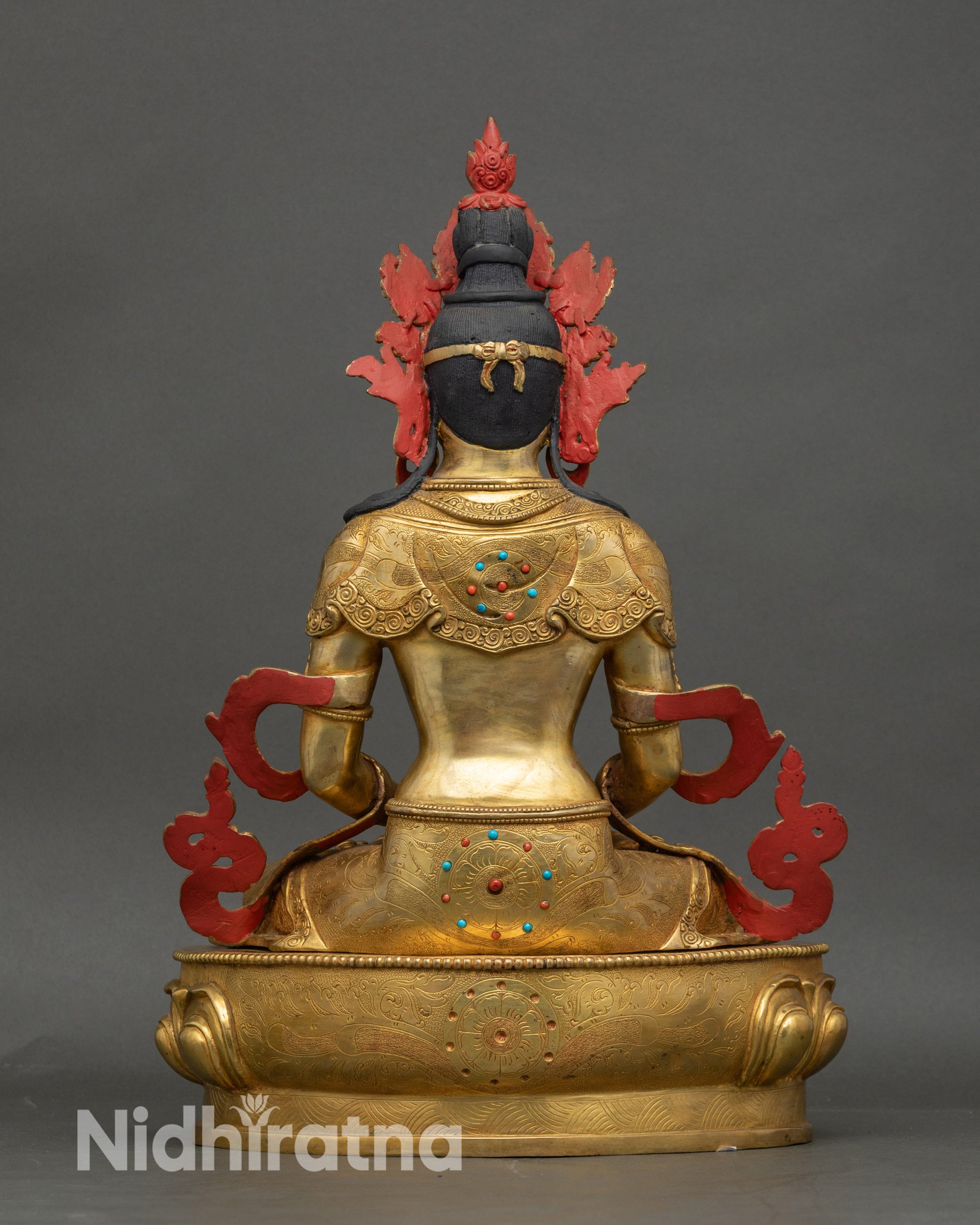Amitayus Buddha Statue | Nepalese Long-Life Meditation Sculpture