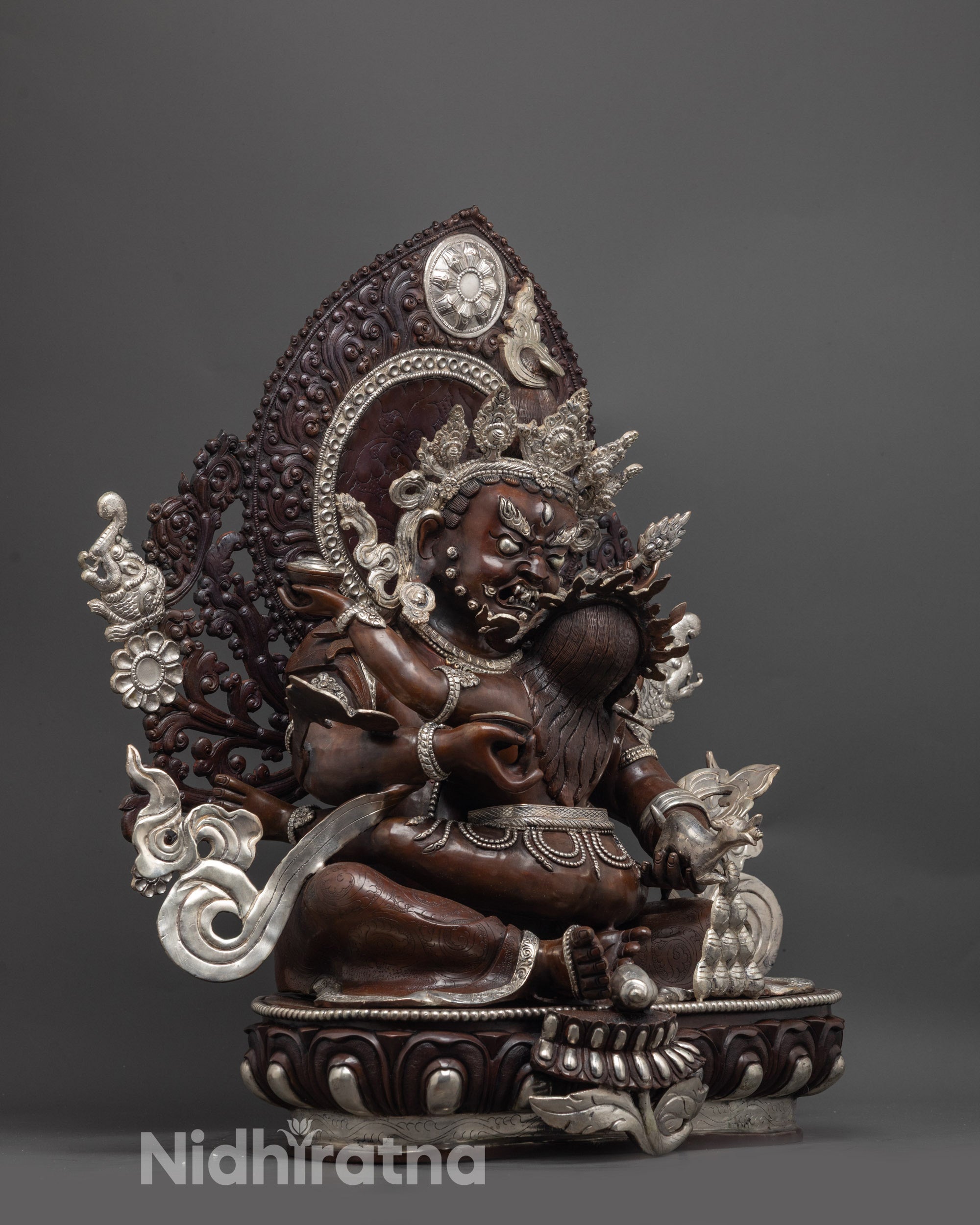 Green Dzambhala Statue