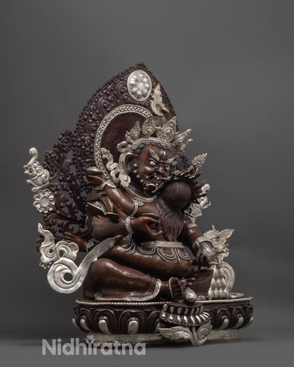 Green Dzambhala Statue