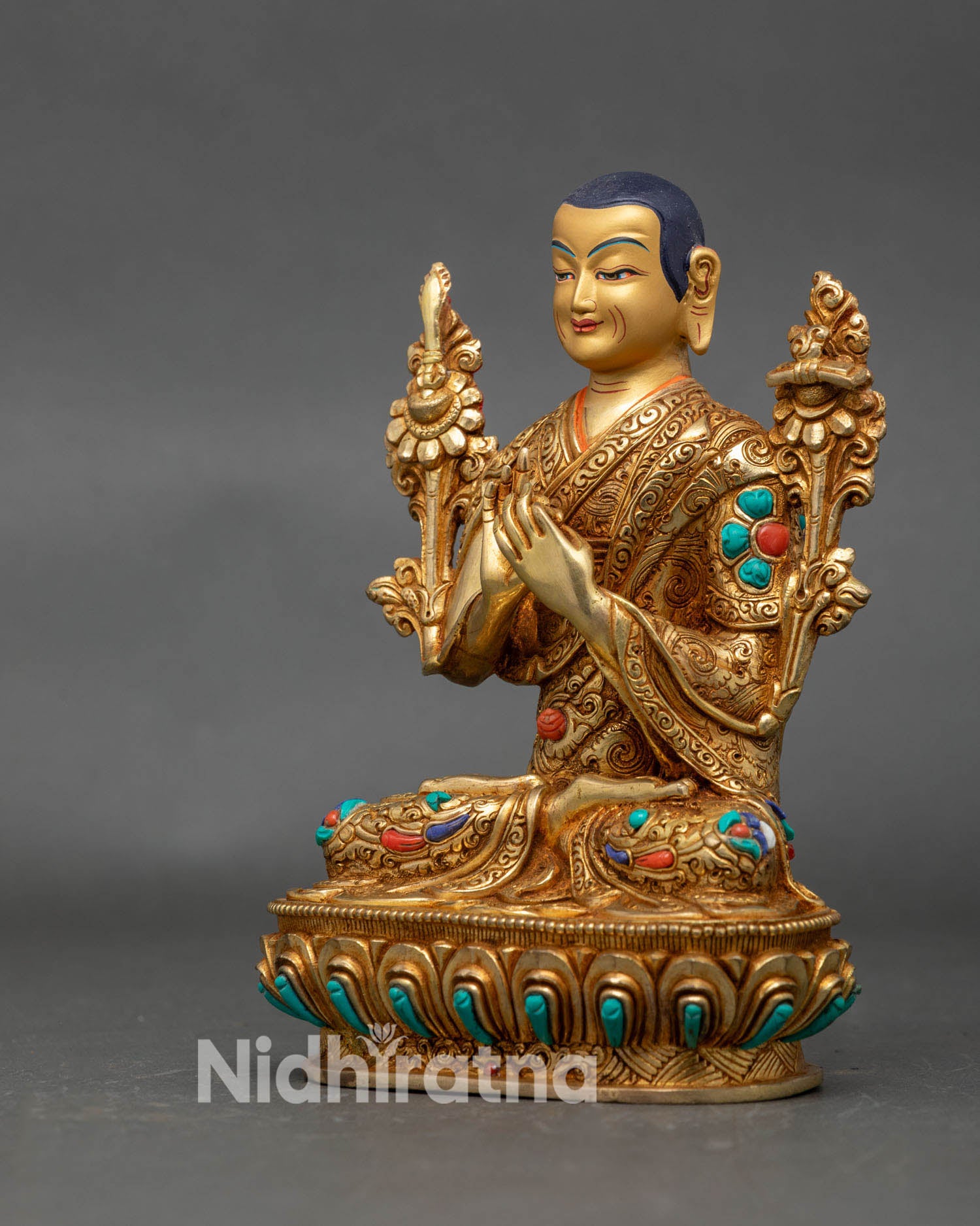 Tsongkhapa and Two Disciples Set – Luminous Wisdom Handmade Statue