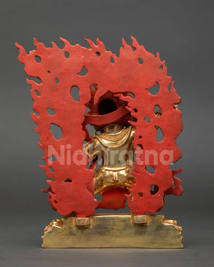 Guardian Deity Vajrapani Statue | Buddhist Sculpture for Altar