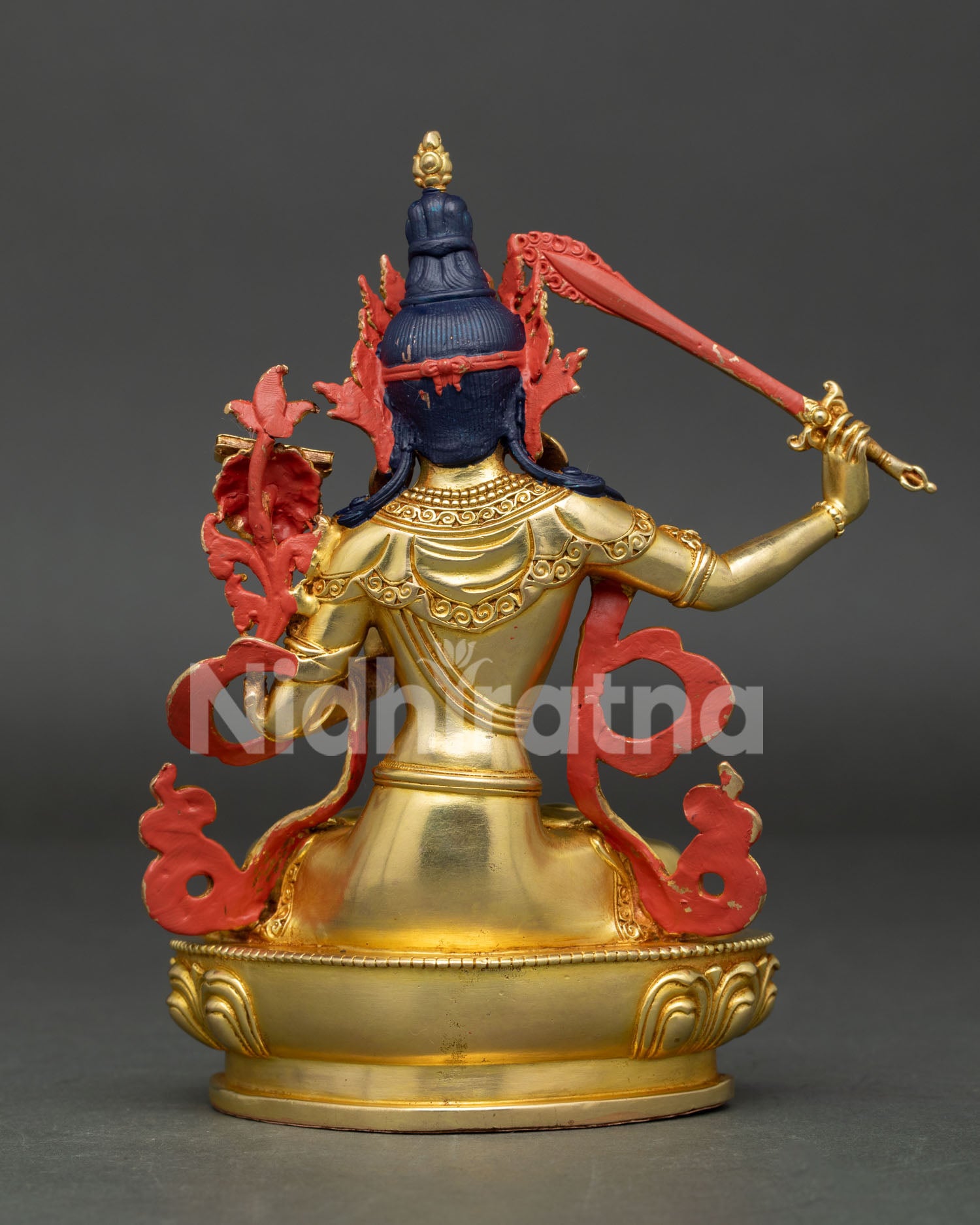 Handmade Manjushri Statue | Sacred Nepalese Artwork
