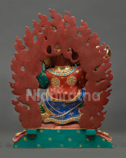 Mahakala Bernagchen Statue – Sacred Wrathful Deity of Protection