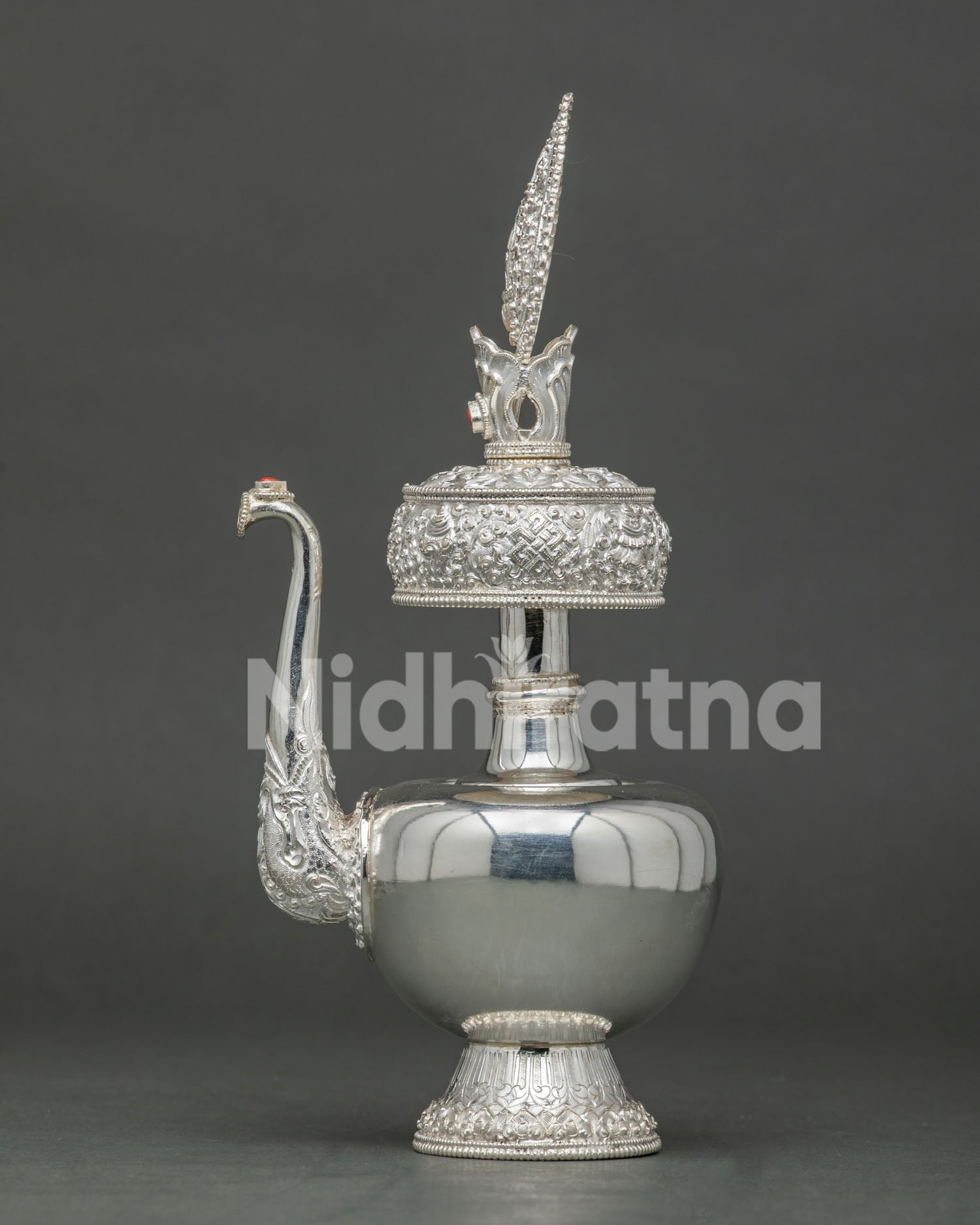 Silver Bhumba Set | Ceremonial Water Offering Vessel