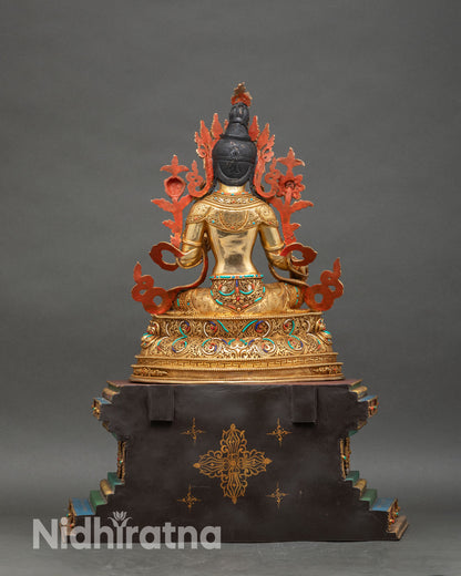 Green Tara Statue | Nepalese Newari Craftsmanship