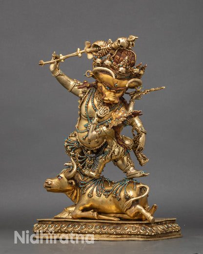 Tibetan Yamantaka Statue | Spiritual Protection & Meditation Decor