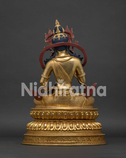 Enlightened Vajrasattva Statue from Nepal | Traditional Buddhist Art
