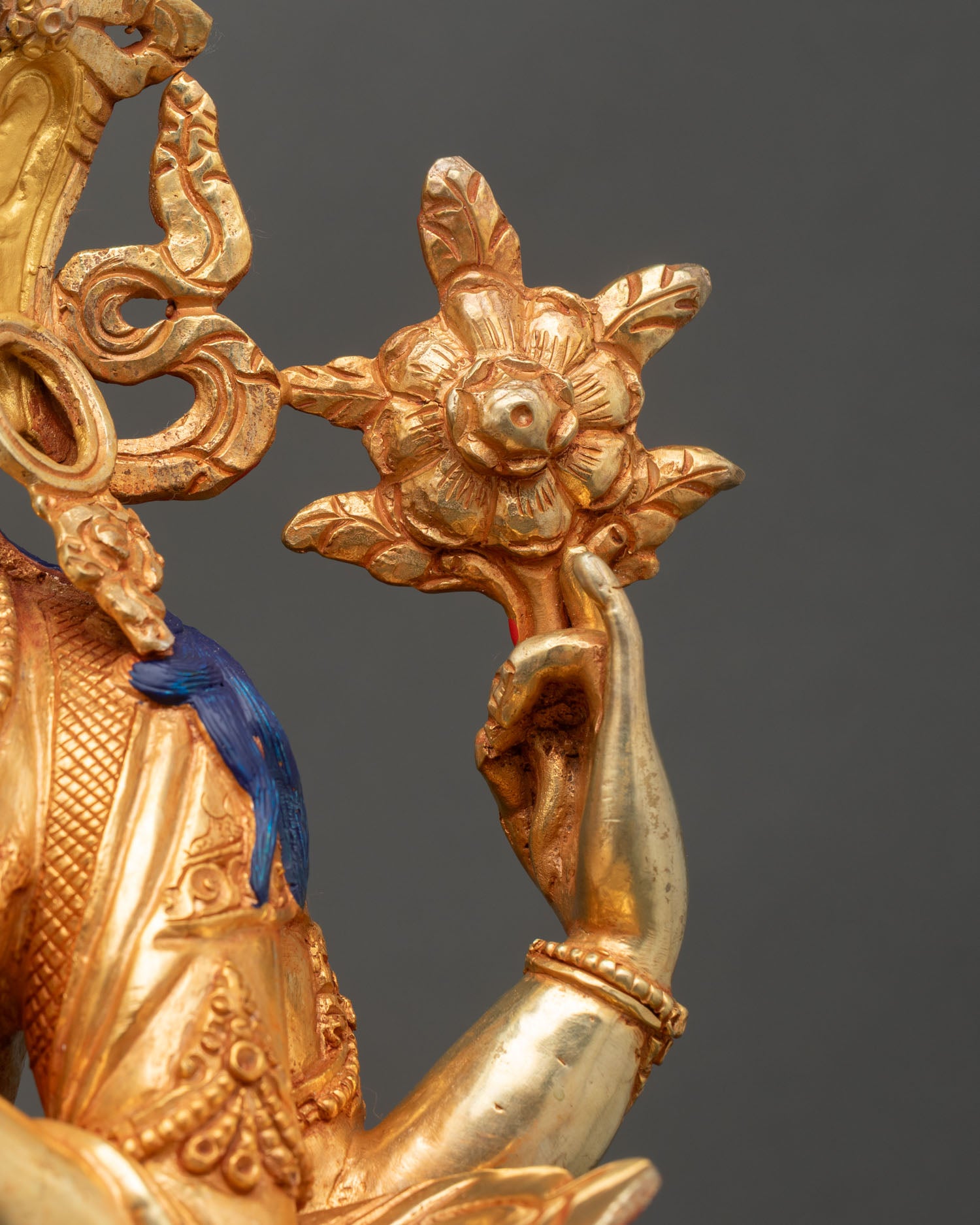 Chenrezig Statue for Shrine – Tibetan Compassion Deity Art