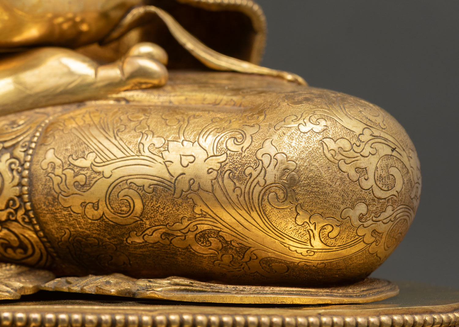 Three Buddha Set | Gold Fire-Gilded Copper Figures from Nepal