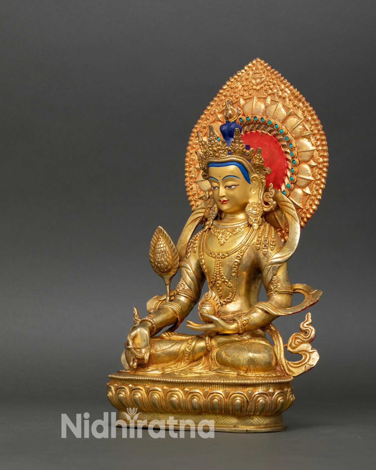 Kshitigarbha Statue | Artisan Crafted Buddhist Altar Sculpture