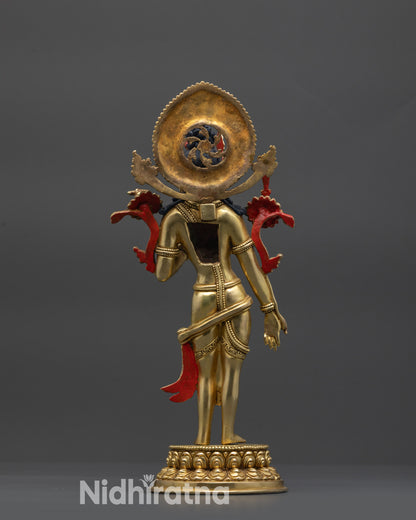 Eight Bodhisattvas Statue Collection | Traditional Nepalese Artistry