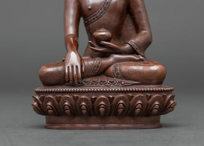 Full Oxidized Three Buddha Statue Set  for Sacred Spiritual Decor