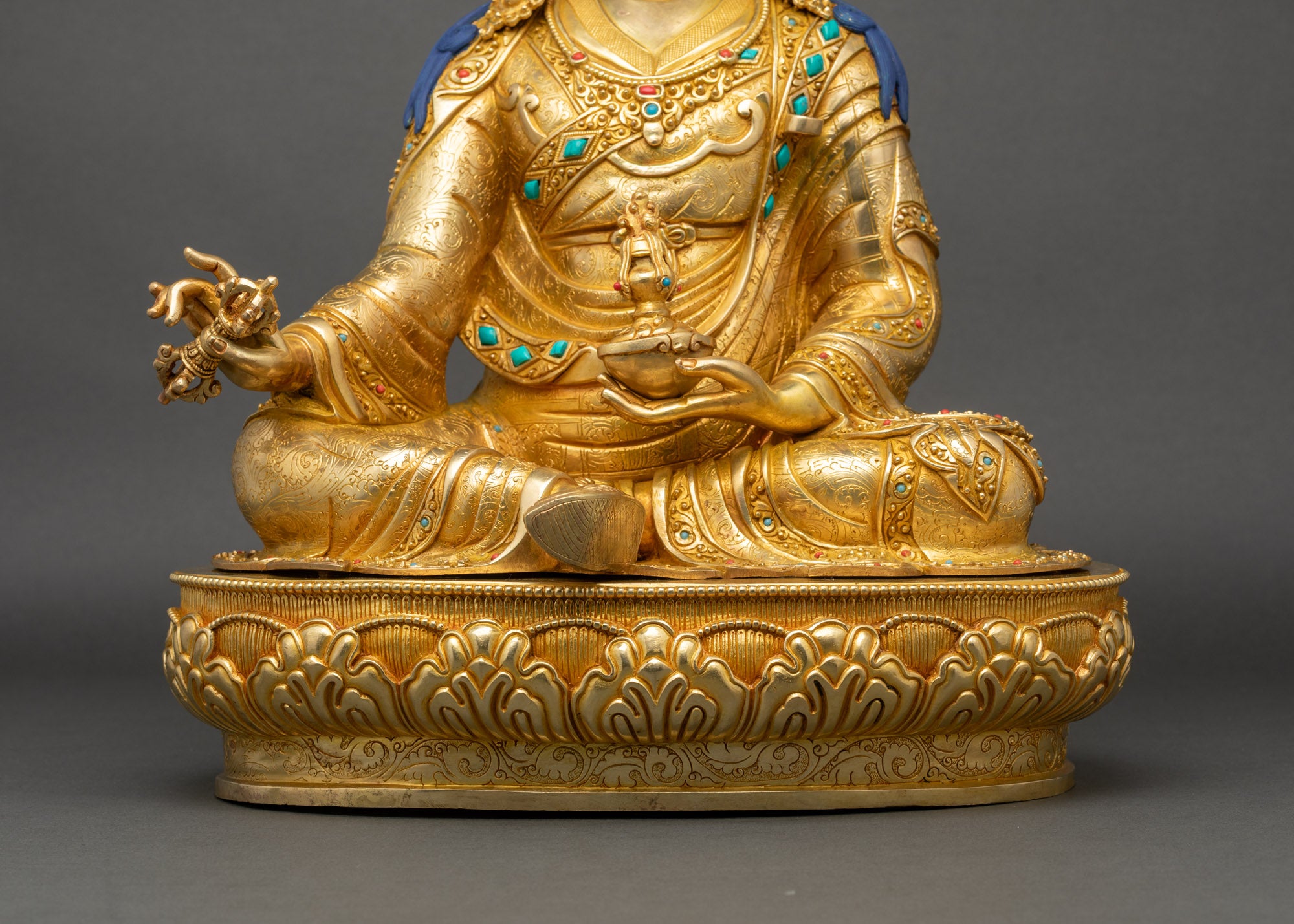 Authentic Guru Padmasambhava Statue from Nepal | Handcrafted Art