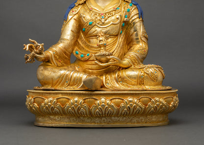 Authentic Guru Padmasambhava Statue from Nepal | Handcrafted Art