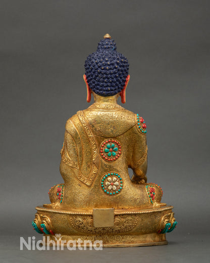 Gold Buddha Shakyamuni Sculpture - A Symbol of Enlightenment