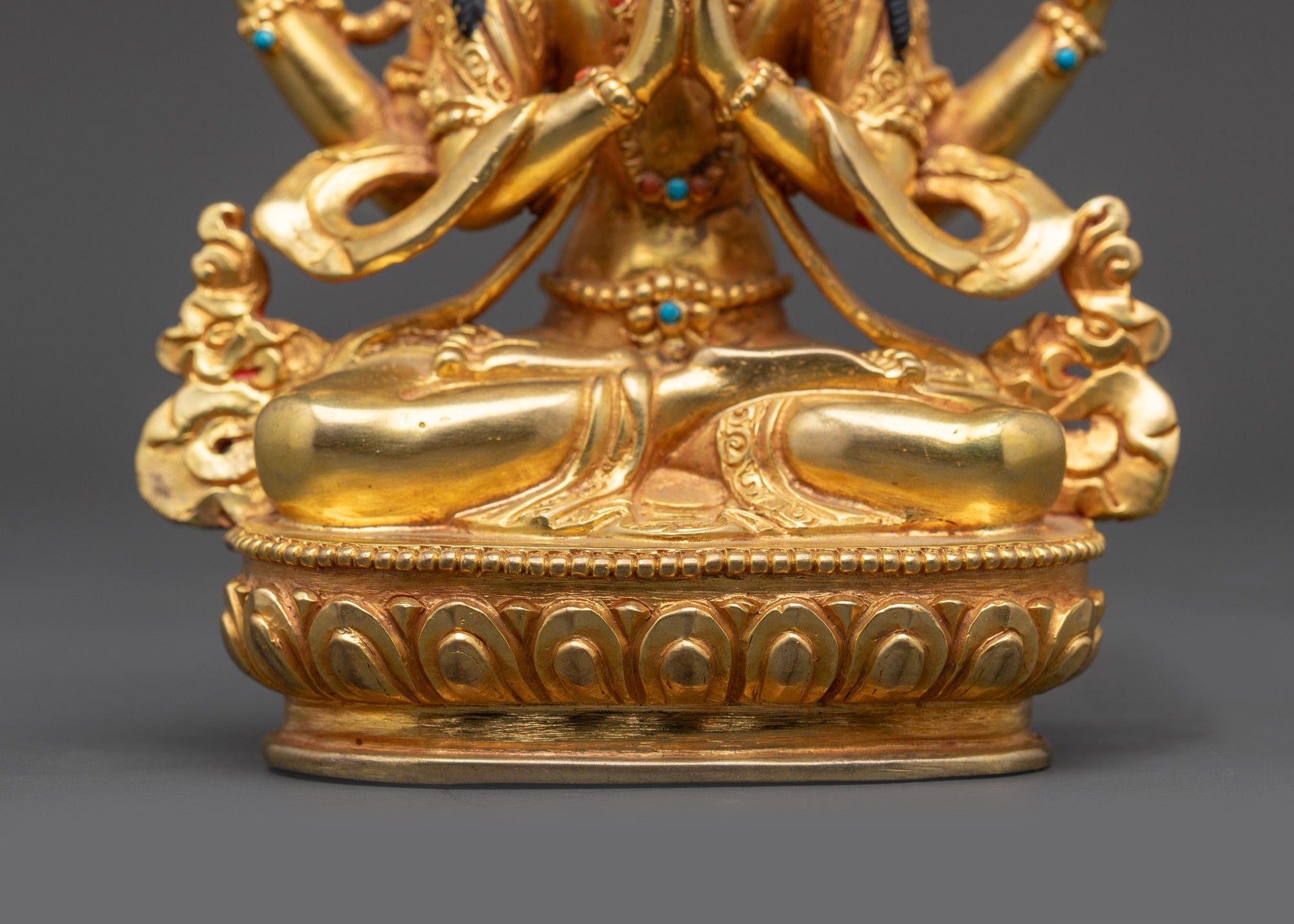 Handcrafted Chenrezig Statue | Tibetan Buddhist Compassion Figurine