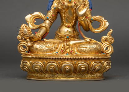 Handmade Nepalese Bodhisattva Dukar Sculpture