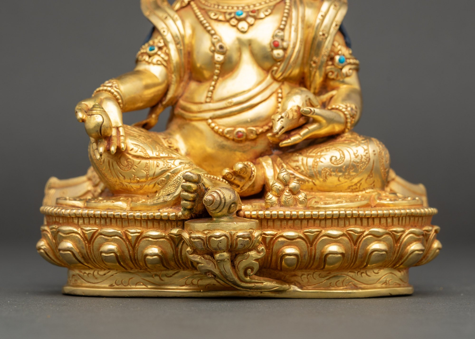 Dzambhala Statue | Tibetan God of Wealth Sculpture from Nepal