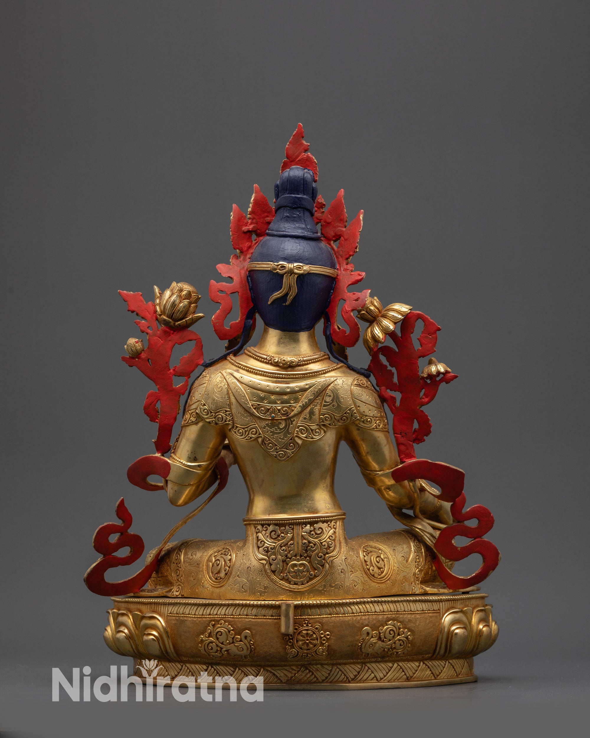 Premium Serene Green Tara Sculpture | Goddess of Mercy & Enlightenment