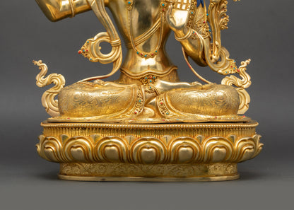 Manjushree Statue | Handcrafted Buddhist Wisdom Deity Sculpture