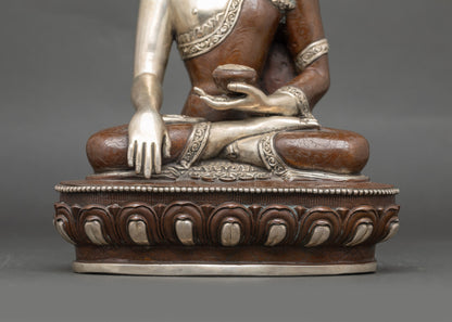 Oxidized Shakyamuni Buddha Statue for Home Decor