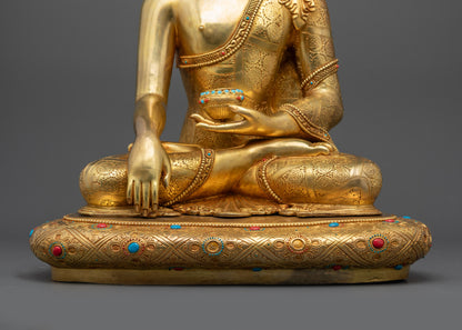 Authentic Nepalese Shakyamuni Buddha Sculpture | Scenery Buddha Statue