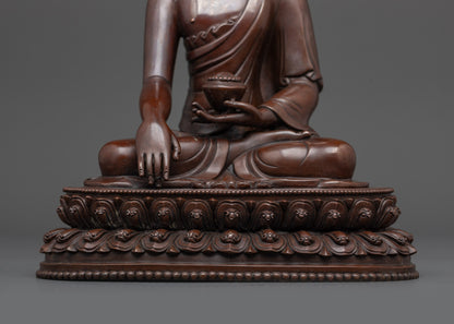 Oxidized Siddhartha Gautama Buddha Sculpture | Tibetan Buddhist Statue
