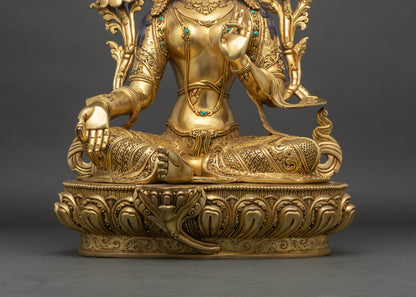 Blessed Green Tara Statue for Spiritual Awakening