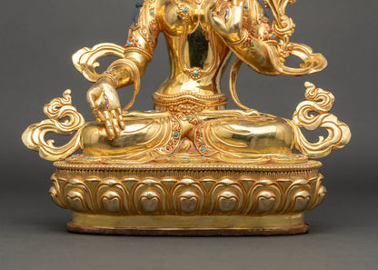 White Tara Sculpture for Meditation and Spiritual Practice