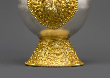 Tibetan Bhumba Offering Vase Set | Ritual Copperware for Ceremonies