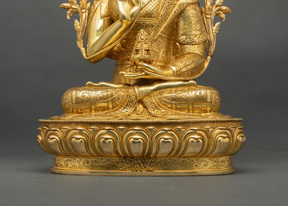 Je Tsongkhapa Copper Sculpture | Founder of Gelug Tradition