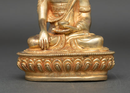 Buddha Shakyamuni Statue | Artisan-Made Copper Ritual Buddha from Nepal