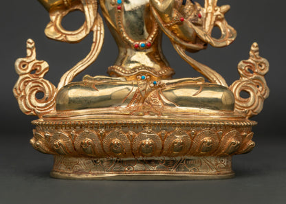 Manjushri Statue | Artisan-crafted Sacred Buddhist Sculpture