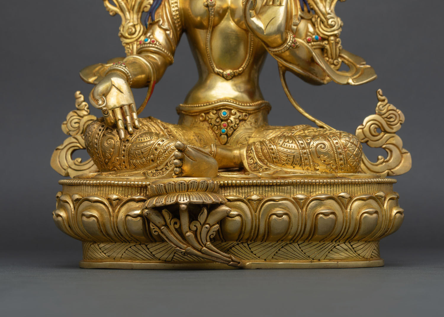 High-End Green Tara Statue | Traditional Nepalese Craftsmanship
