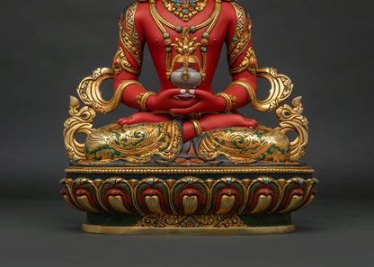 Amitayus Buddha Statue | Tibetan Buddhist Artwork from Nepal