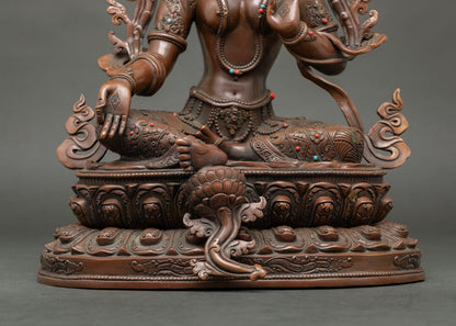 Green Tara Statue