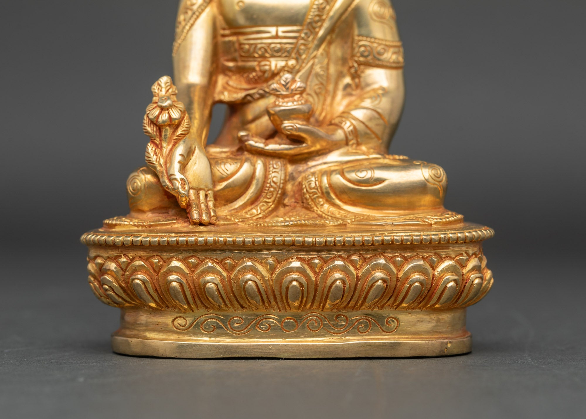 Medicine Buddha Statue | Nepalese Copper Sculpture for Healing and Meditation