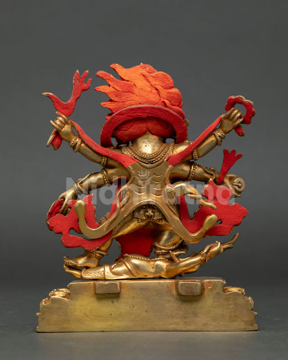 Six-Armed Mahakala Statue – Wrathful Guardian of Dharma
